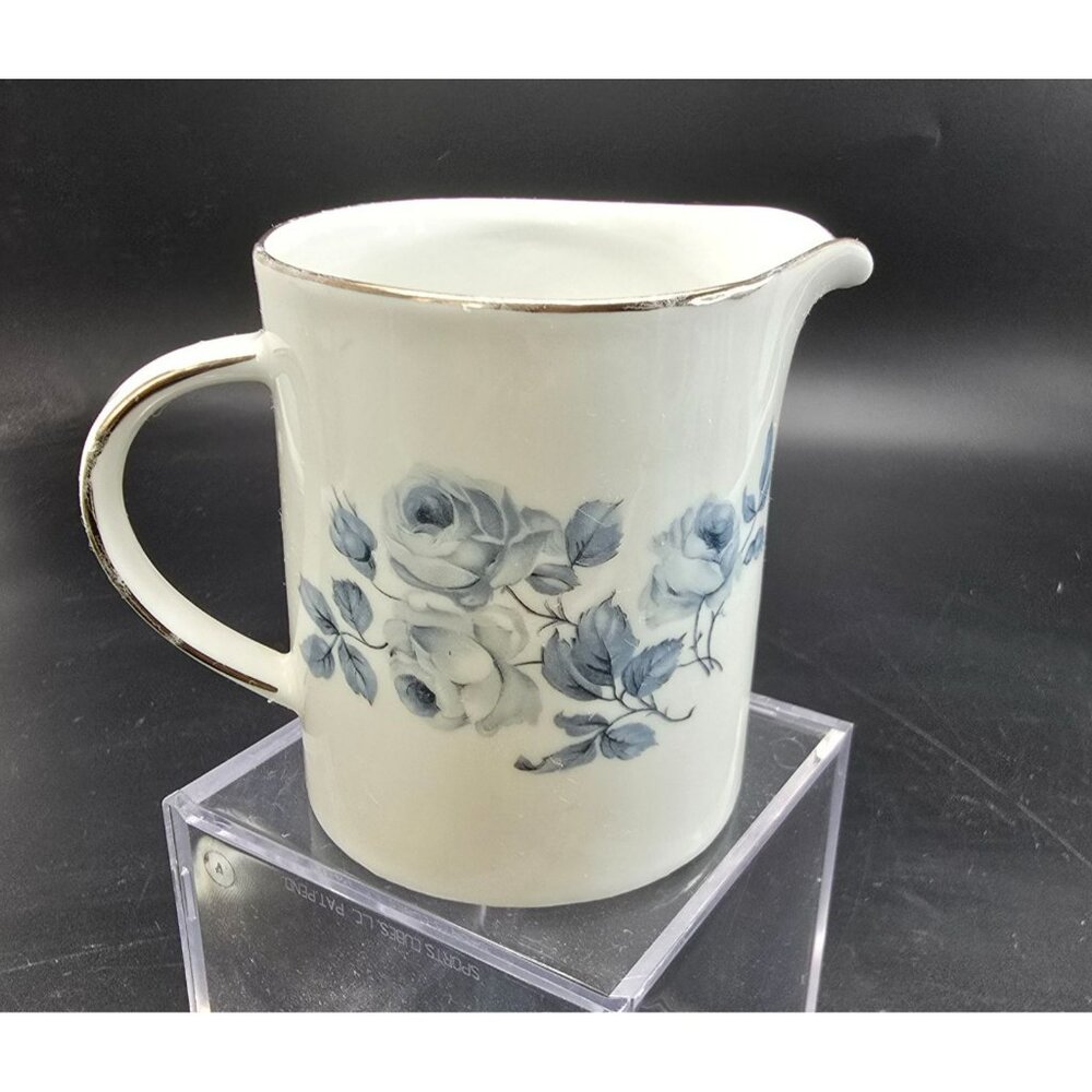 Winterling Bavaria Blue Rose Creamer Evening Song Porcelain White Blue JJ4098
